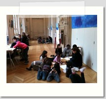 Exposition personnelle avec des textes d'enfants victimes du Tsunami au
Japon à la mairie du 13ième de Paris du 11 au 27 avril 2012