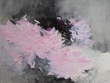 Bouquet de dahlias
2016
peinture à l'eau et à l'huile, encre de Chine, fusain et plâtre
73 x 92 cm